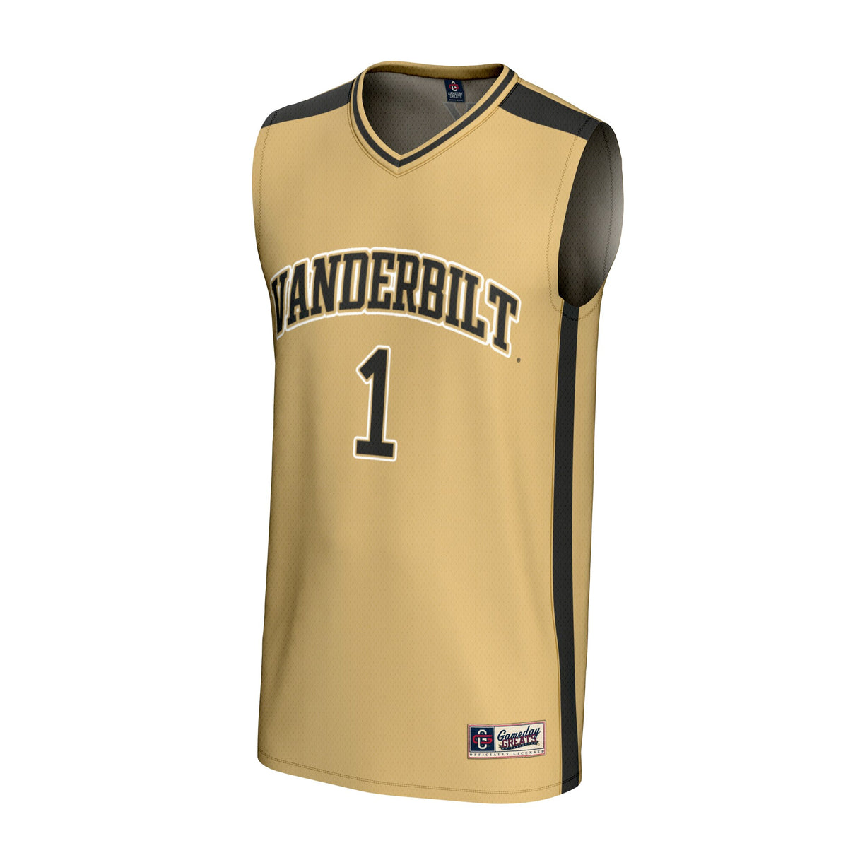 #1 Vanderbilt Commodores GameDay Greats Lightweight Collegiate Basketball Fashion Jersey - Gold
