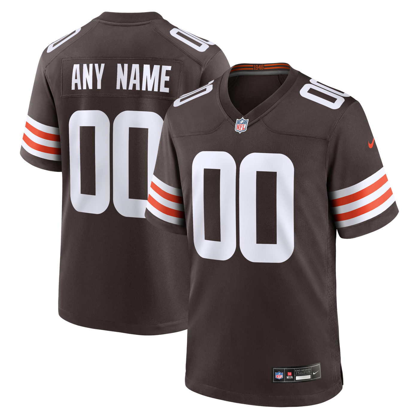 Nike Cleveland Browns Brown Custom Game Jersey