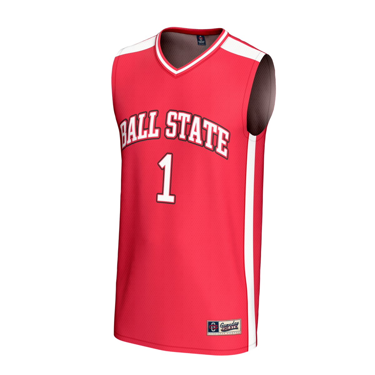 #1 Ball State Cardinals GameDay Greats Adult Lightweight Collegiate Basketball Fashion Jersey - Cardinal