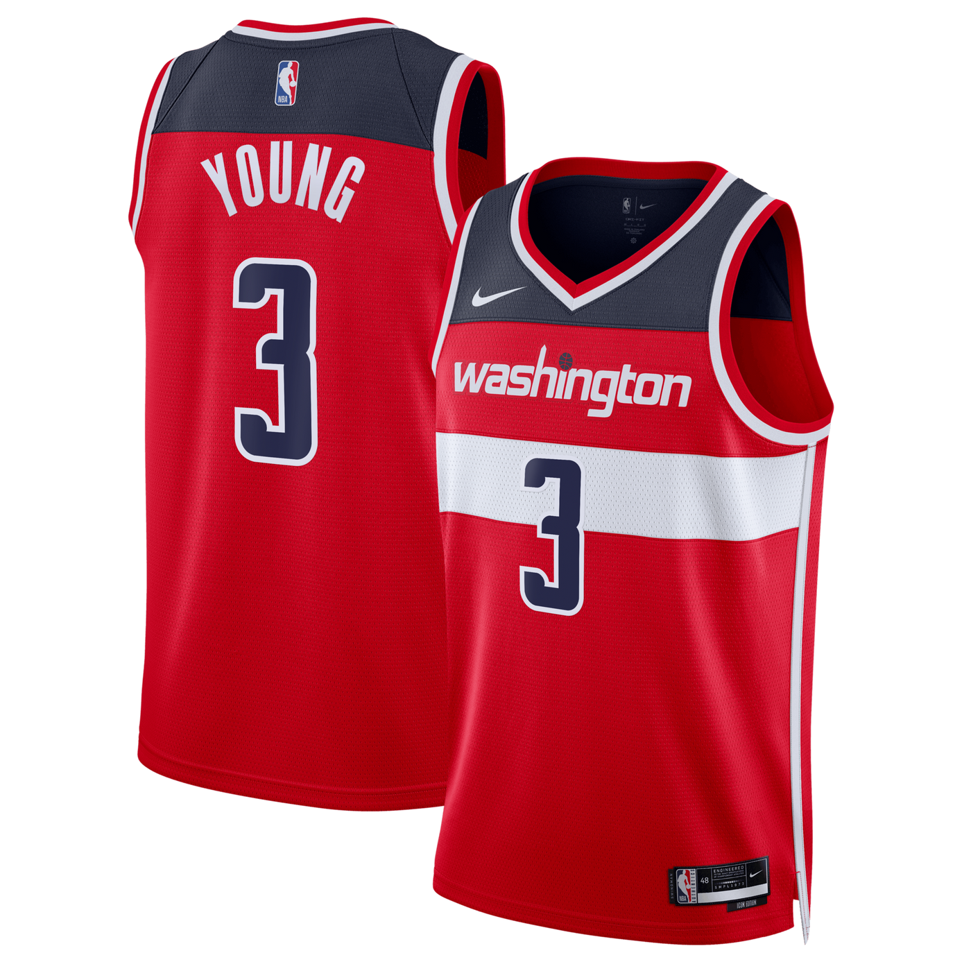 Washington Wizards Nike Icon Edition Swingman Jersey - Red - Trae Young
