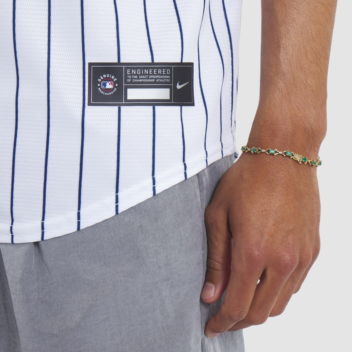 New York Yankees CC Sabathia White 2025 Baseball Hall of Fame Name & Number Retired Replica Jersey