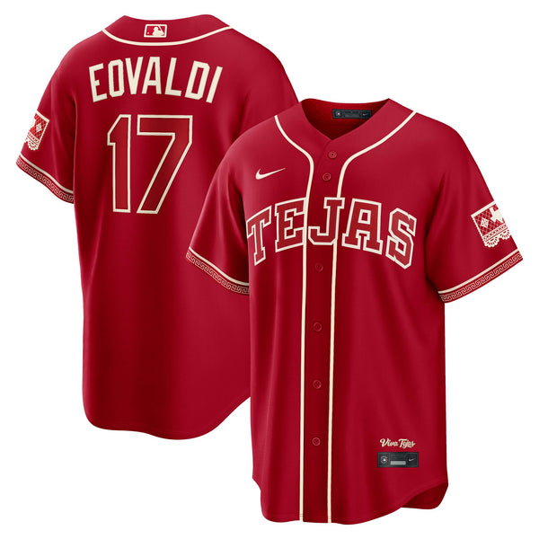 Texas Rangers Nathan Eovaldi Nike Red 2026 City Connect Stadium Jersey