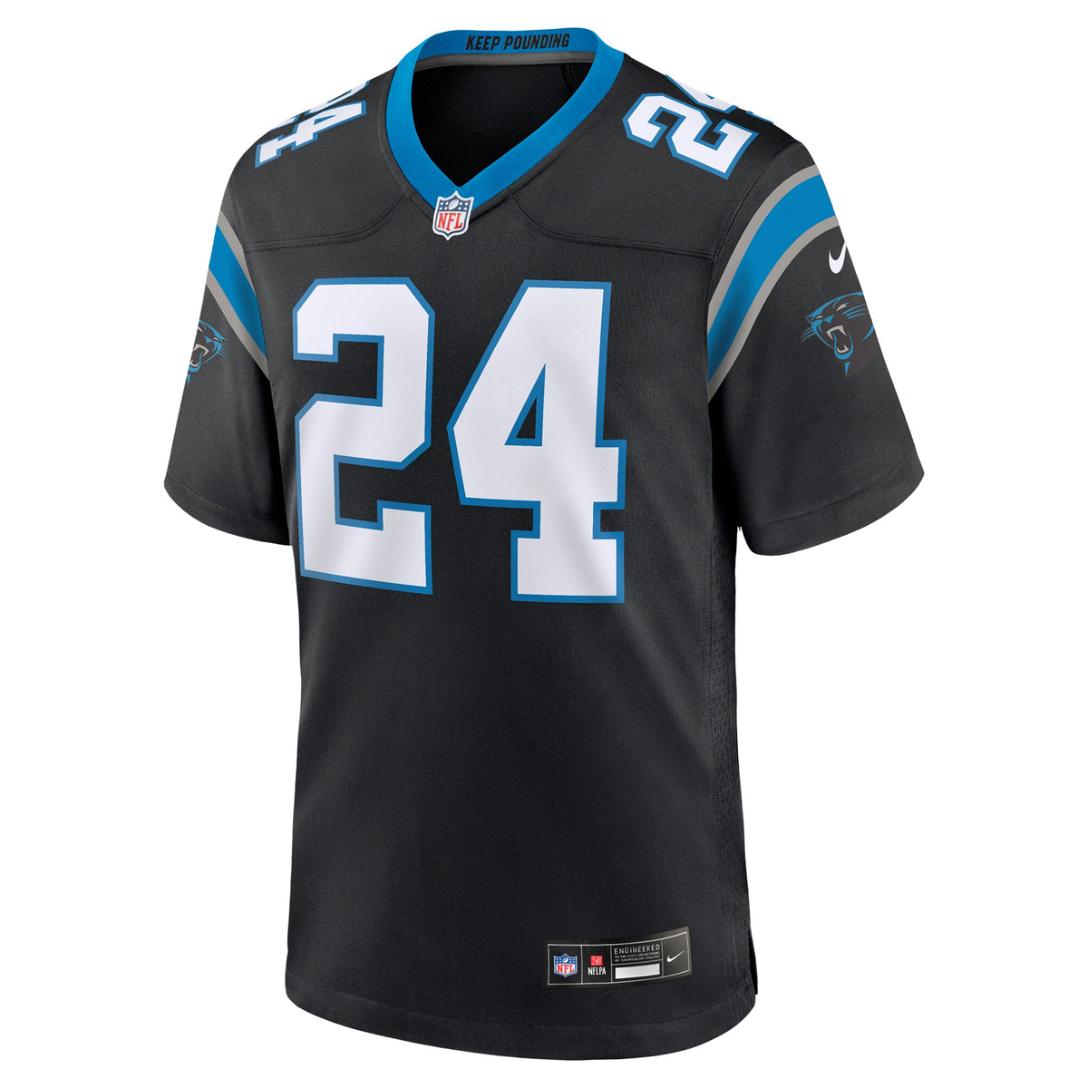 Carolina Panthers Jonathon Brooks Black Game Jersey