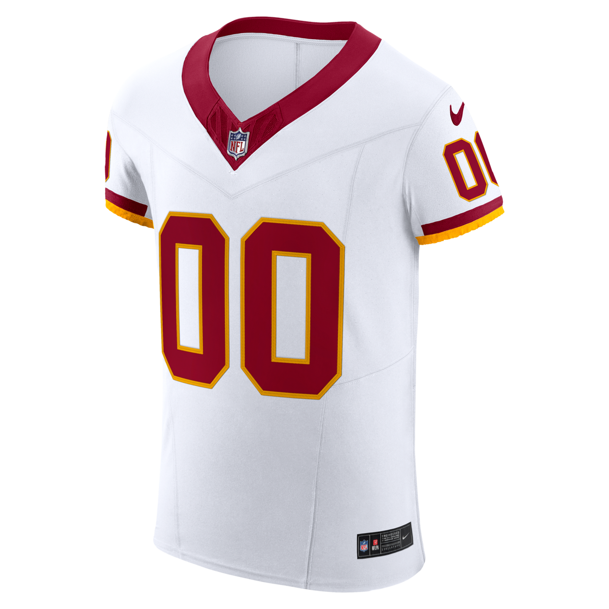 Washington Commanders White Vapor F.U.S.E. Elite Custom Jersey