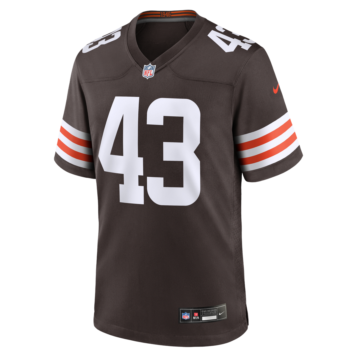 Cleveland Browns Mohamoud Diabate Brown Team Game Jersey