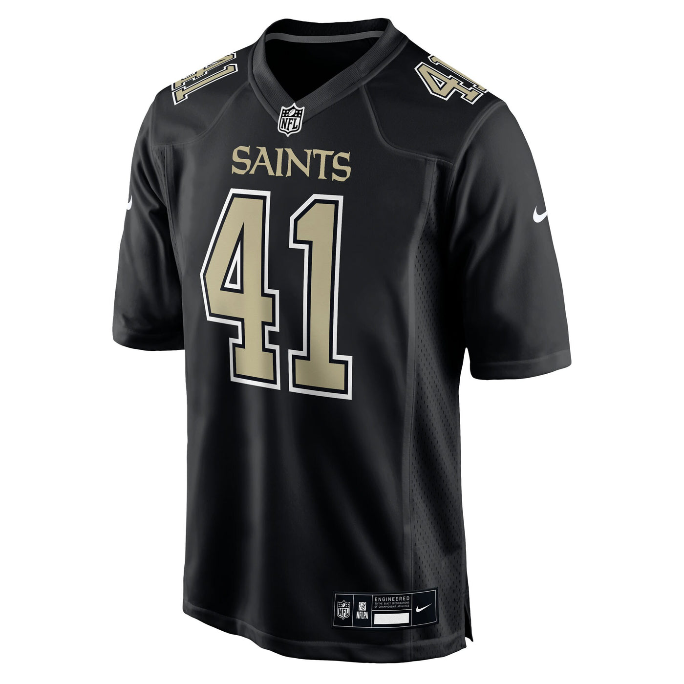 New Orleans Saints Alvin Kamara Nike Carbon Black Fashion Game Jersey