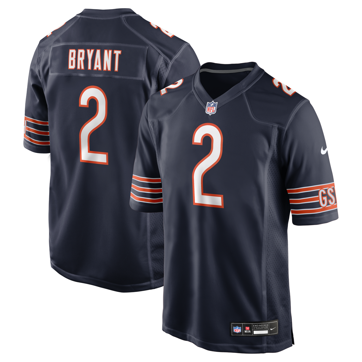 Chicago Bears Coby Bryant Navy Team Game Jersey