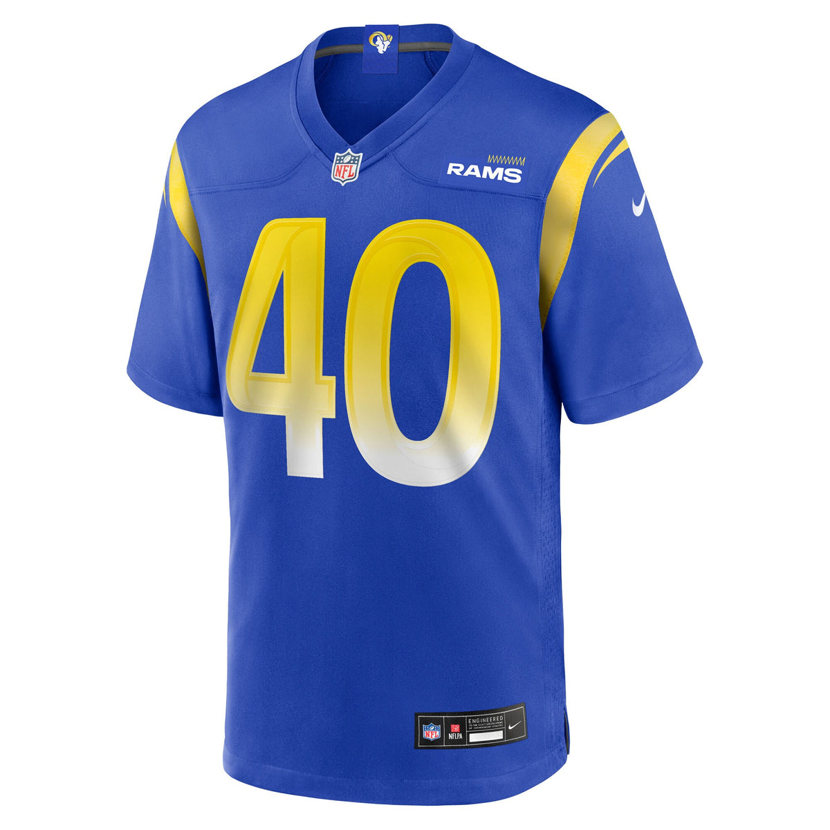 Los Angeles Rams Jesse Luketa Royal Team Game Jersey