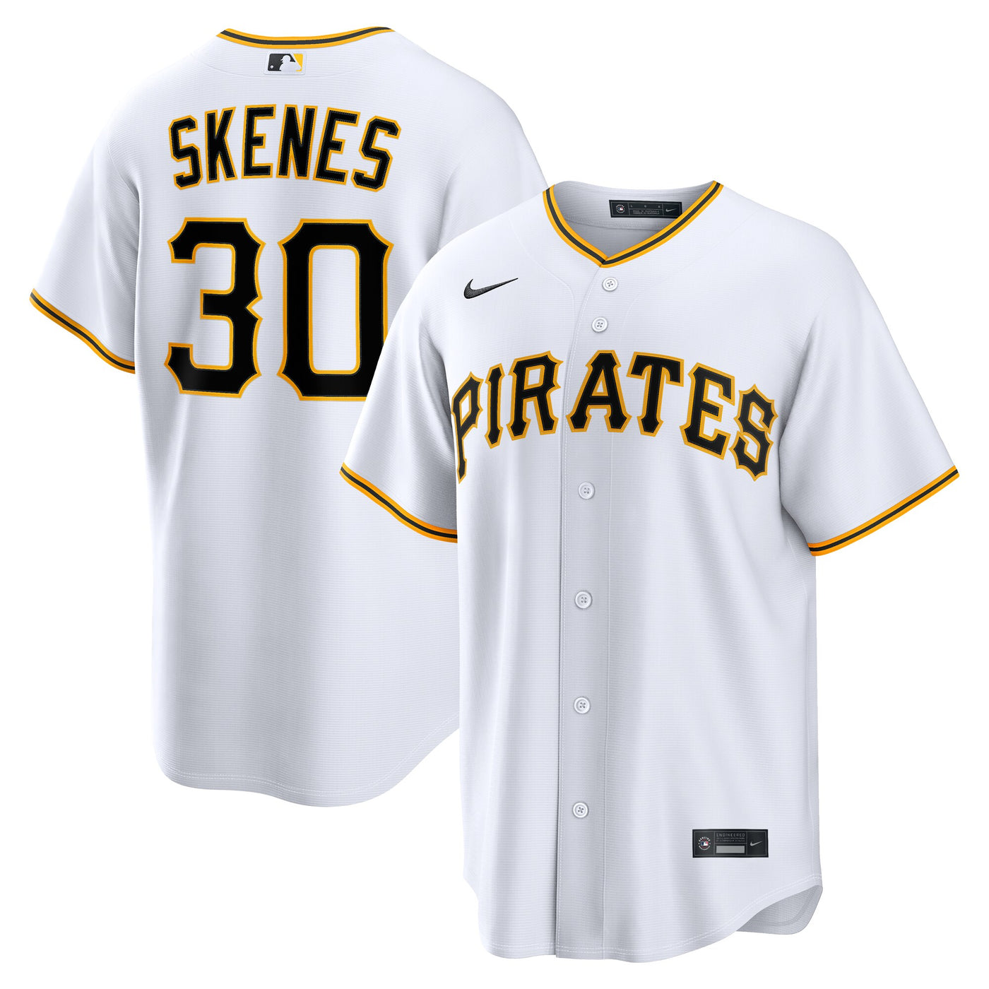Pittsburgh Pirates Paul Skenes Nike White Home Replica Jersey