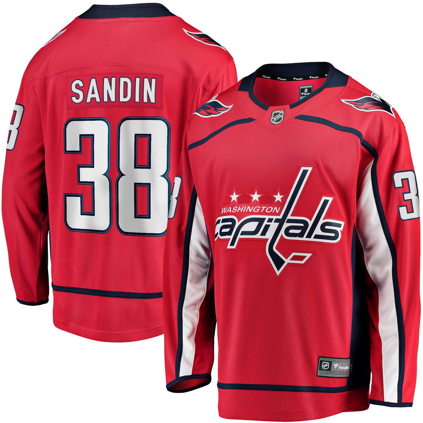 Washington Capitals Rasmus Sandin Fanatics Red Home Breakaway Jersey