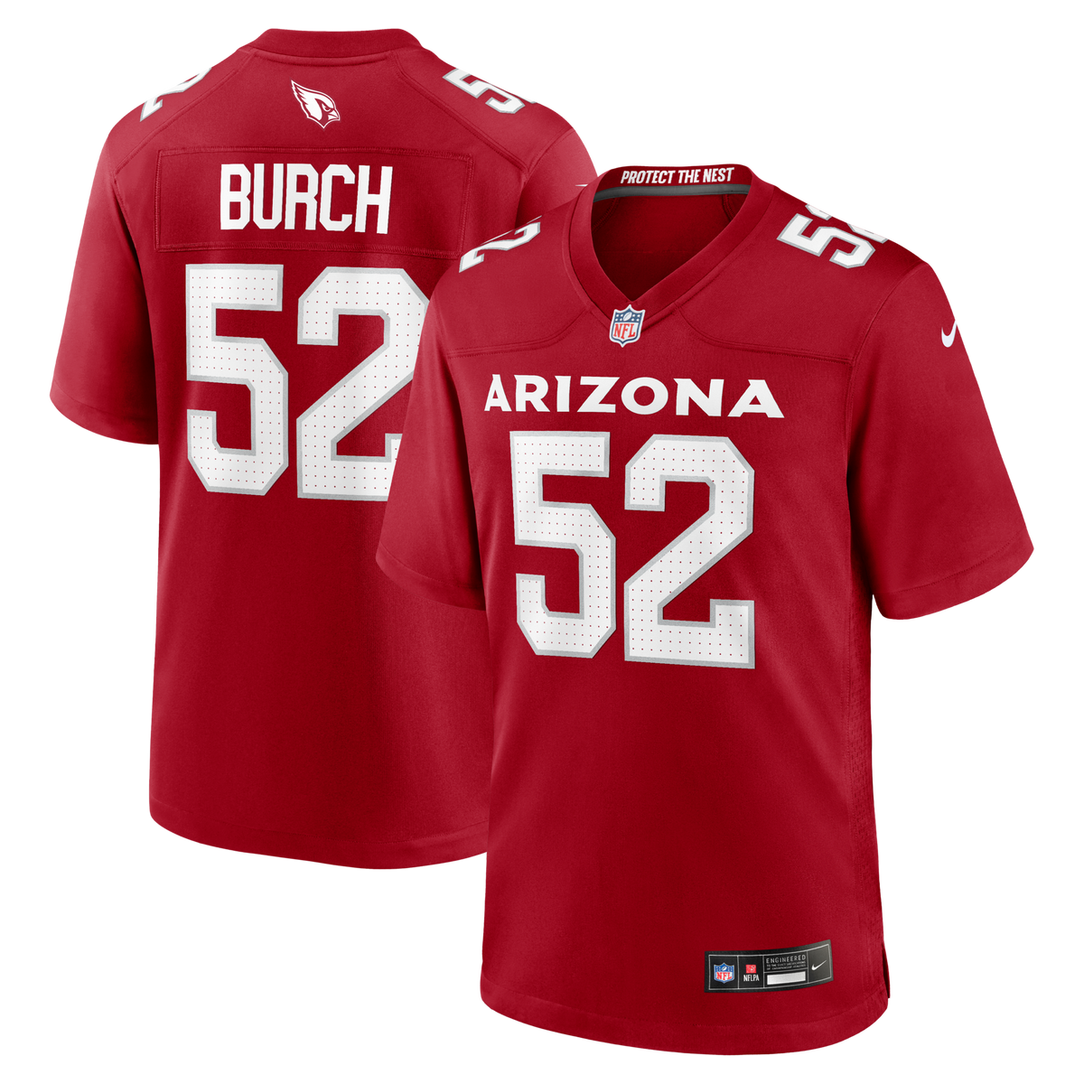 Arizona Cardinals Jordan Burch Cardinal Team Game Jersey