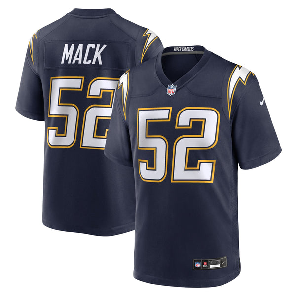 Los Angeles Chargers Khalil Mack Nike Navy Alternate Super Chargers Game Player Jersey