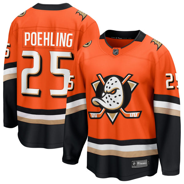 Anaheim Ducks Ryan Poehling Fanatics Orange Home Breakaway Jersey