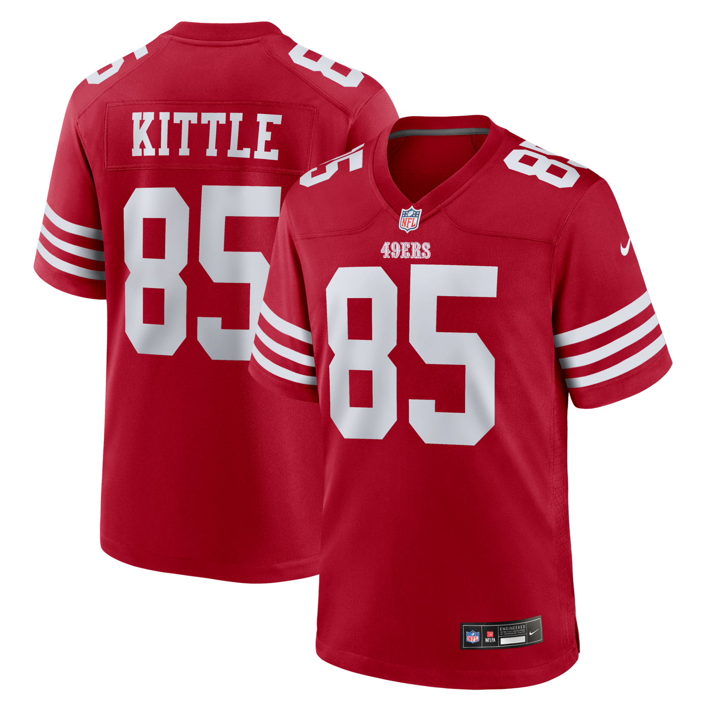 San Francisco 49ers George Kittle Nike Scarlet Player Game Jersey