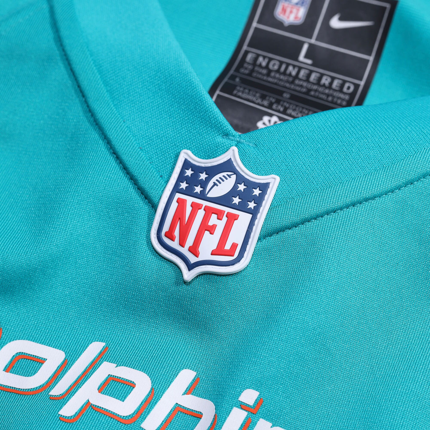 Miami Dolphins Nike Aqua Custom Game Jersey