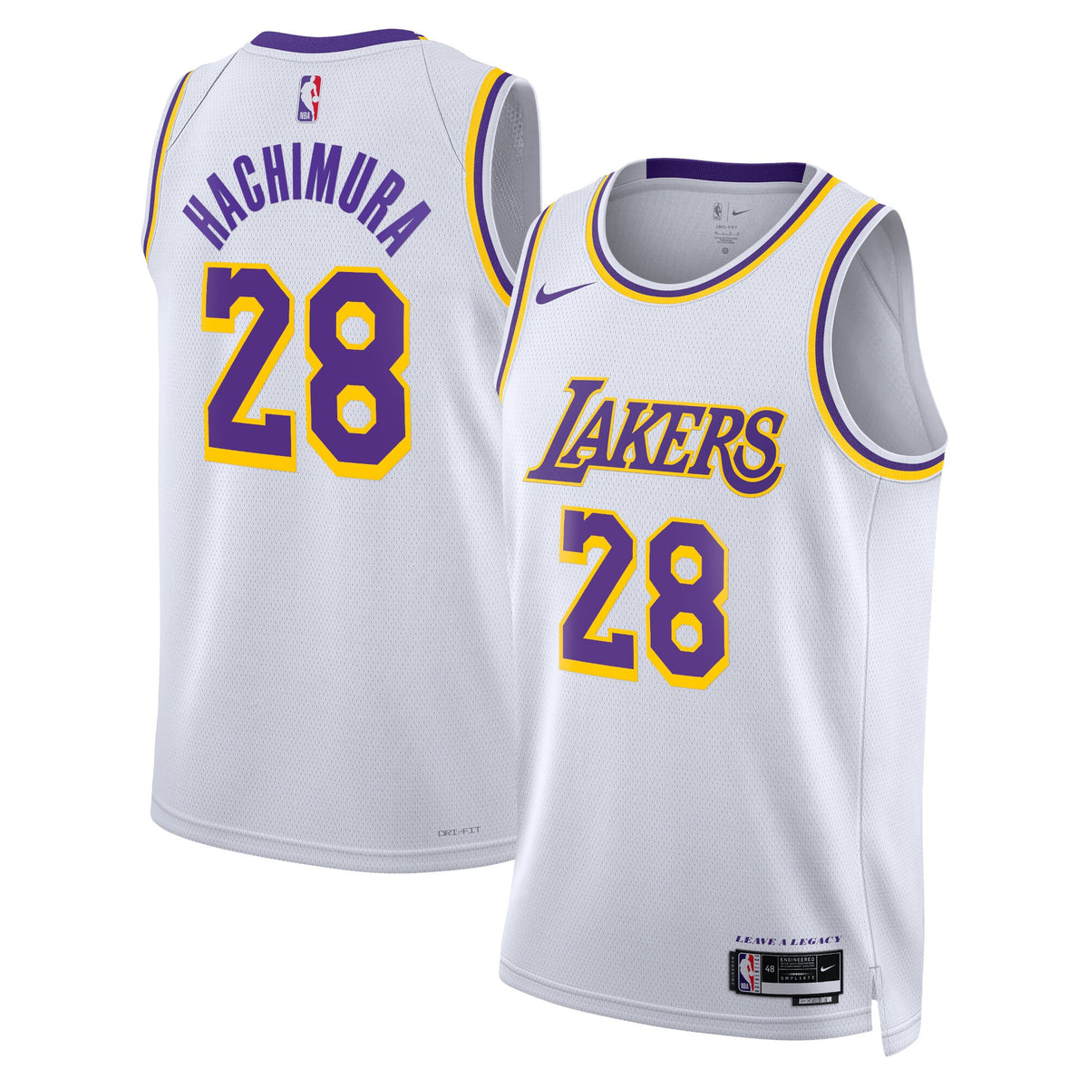 Los Angeles Lakers Association Edition Swingman Jersey - White - Rui Hachimura -