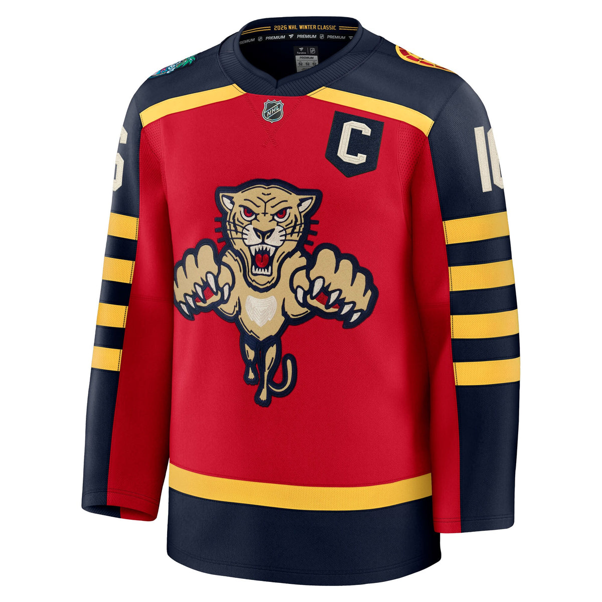 Florida Panthers Aleksander Barkov Fanatics Red 2026 NHL Winter Classic Premium Jersey