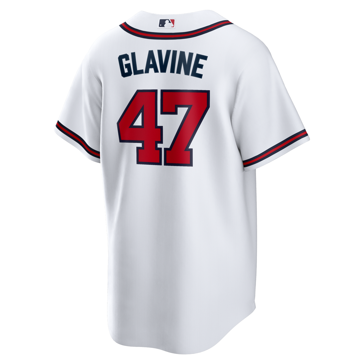 Atlanta Braves Tom Glavine White Home Retired Player Replica Jersey