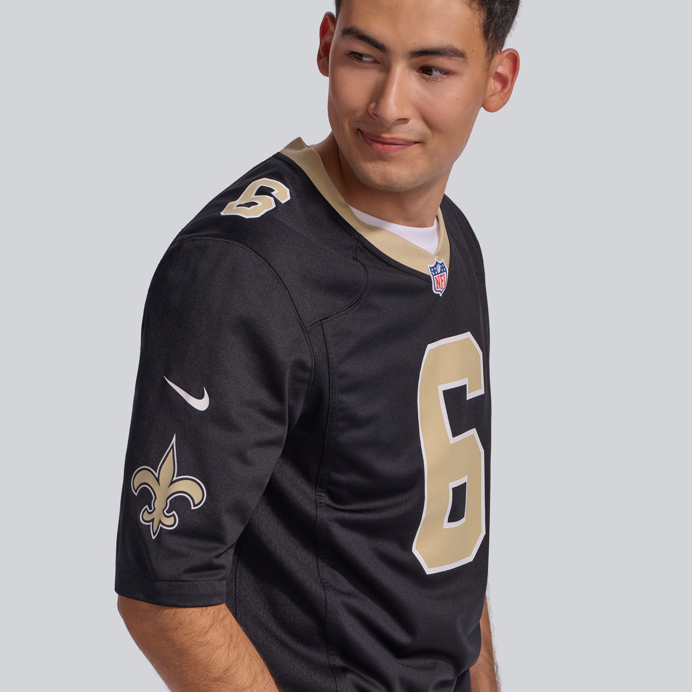 New Orleans Saints Tyler Shough Nike Black Game Jersey