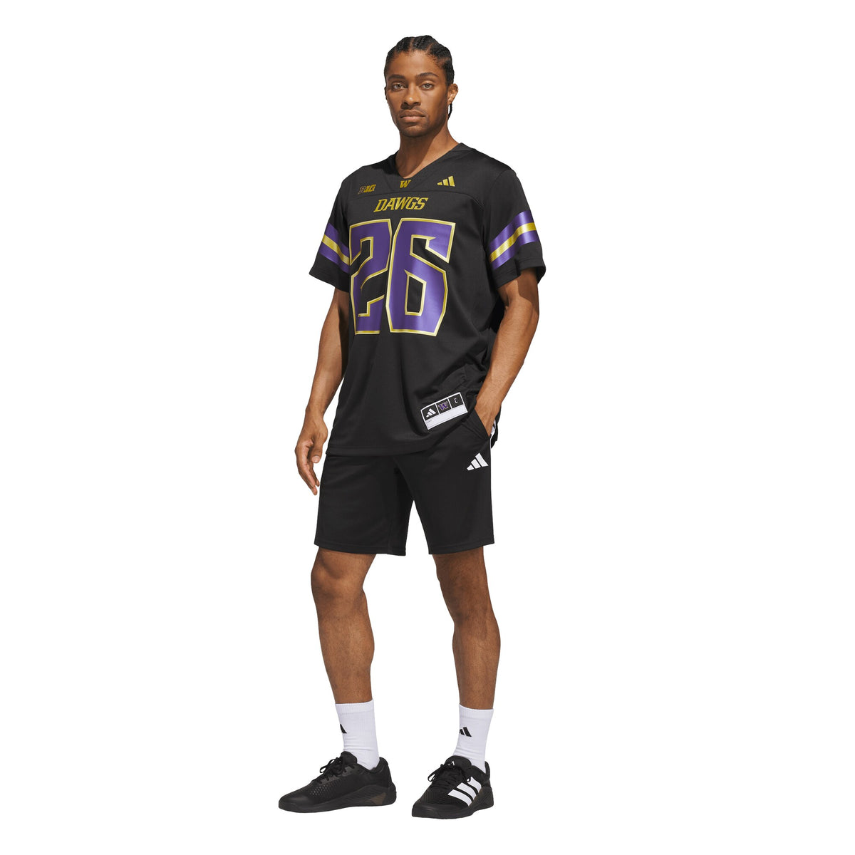 #26 Washington Huskies Unleash the Dawgs Premier Strategy Jersey - Black