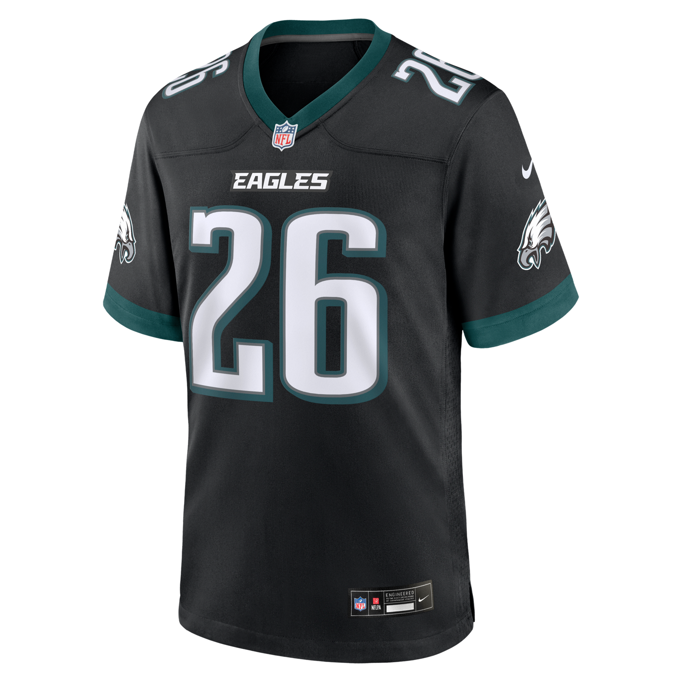 Philadelphia Eagles Saquon Barkley Nike Black Alternate Game Jersey