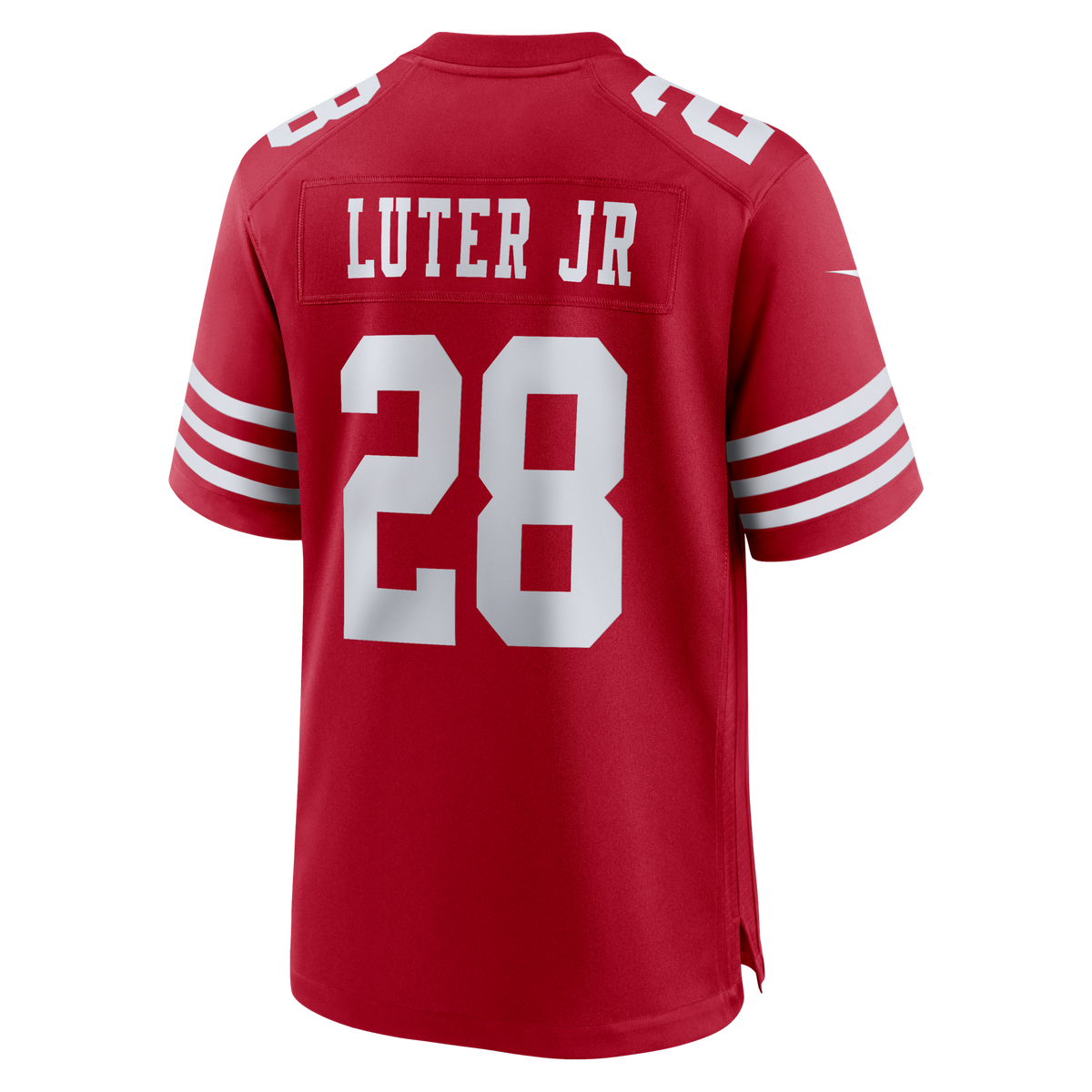 San Francisco 49ers Darrell Luter Jr. Scarlet Game Jersey