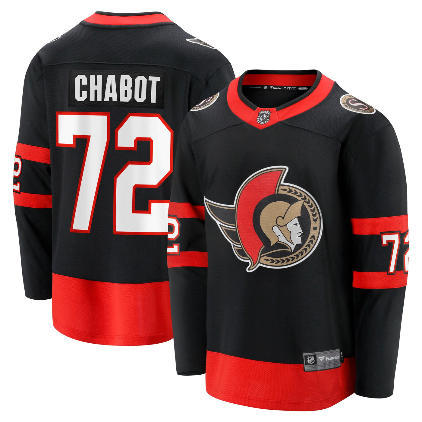 Ottawa Senators Thomas Chabot Fanatics Black Home Breakaway Jersey