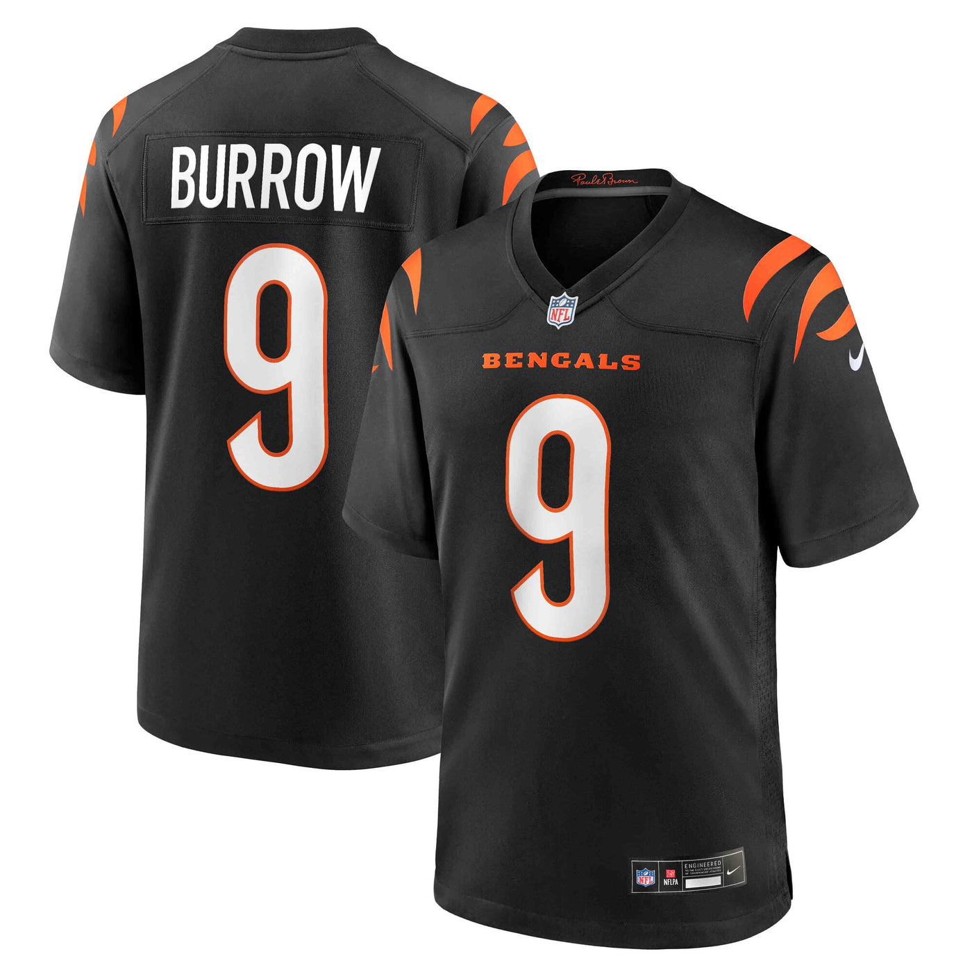 Cincinnati Bengals Joe Burrow Nike Black Player Game Jersey