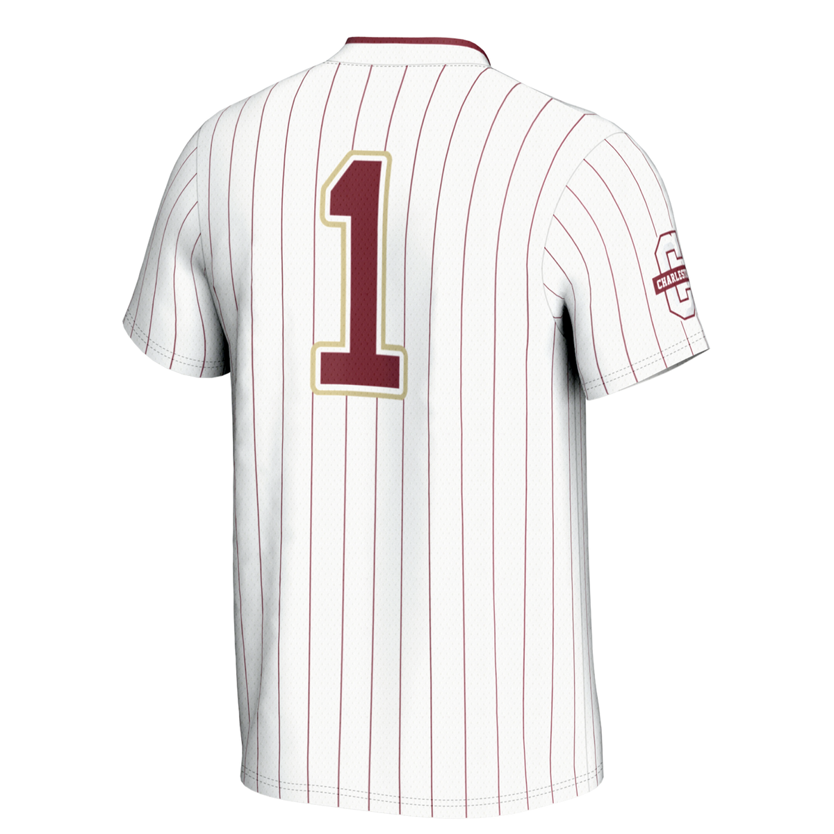 #1 Charleston Cougars GameDay Greats Lightweight Softball Jersey - White