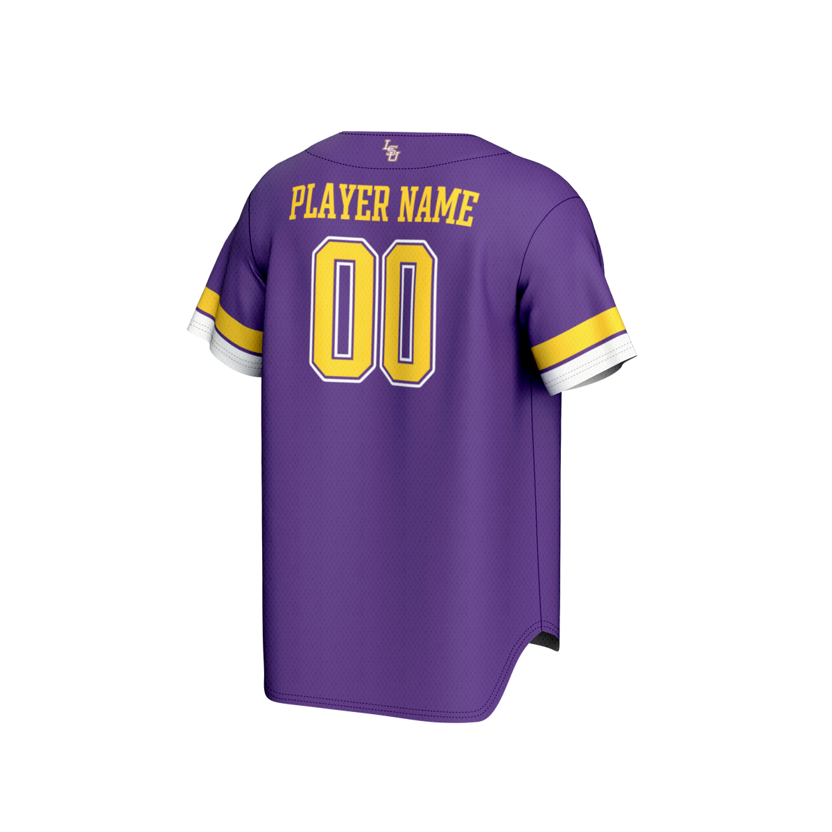 LSU Tigers GameDay Greats NIL Pick-A-Player Baseball Lightweight Jersey - Purple