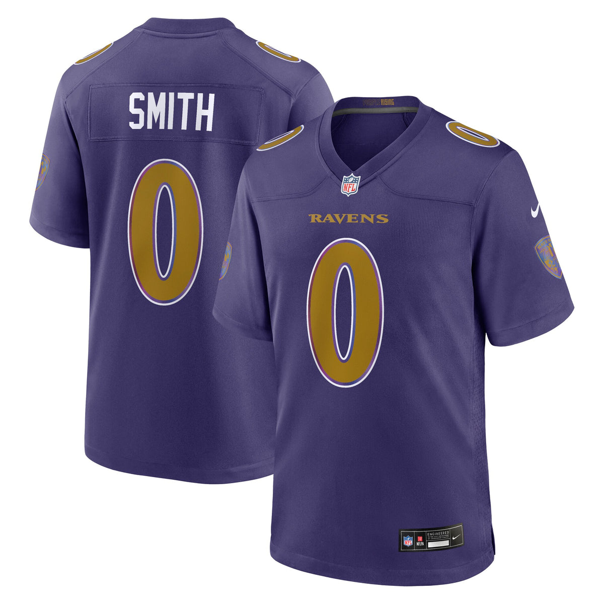 Baltimore Ravens Roquan Smith Purple Alternate Game Jersey