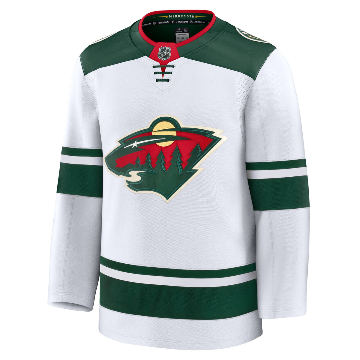 Minnesota Wild Fanatics White Away Premium Jersey