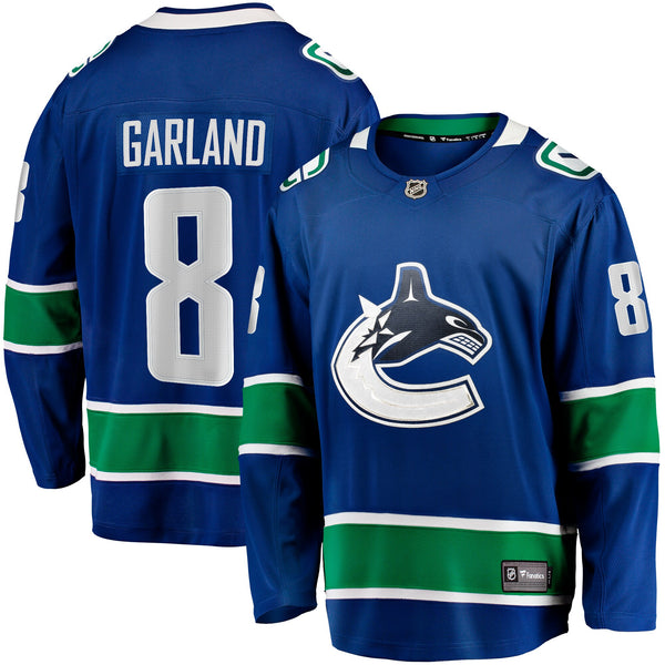 Vancouver Canucks Conor Garland Fanatics Blue Home Breakaway Jersey