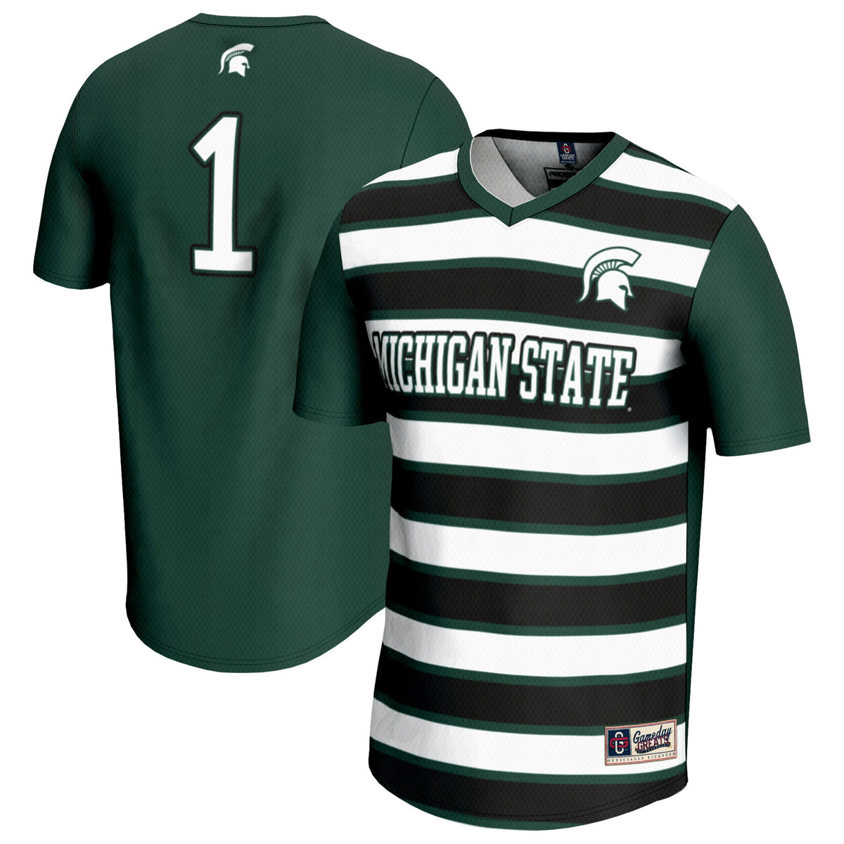 #1 Michigan State Spartans GameDay Greats Lightweight Soccer Fashion Jersey - Green
