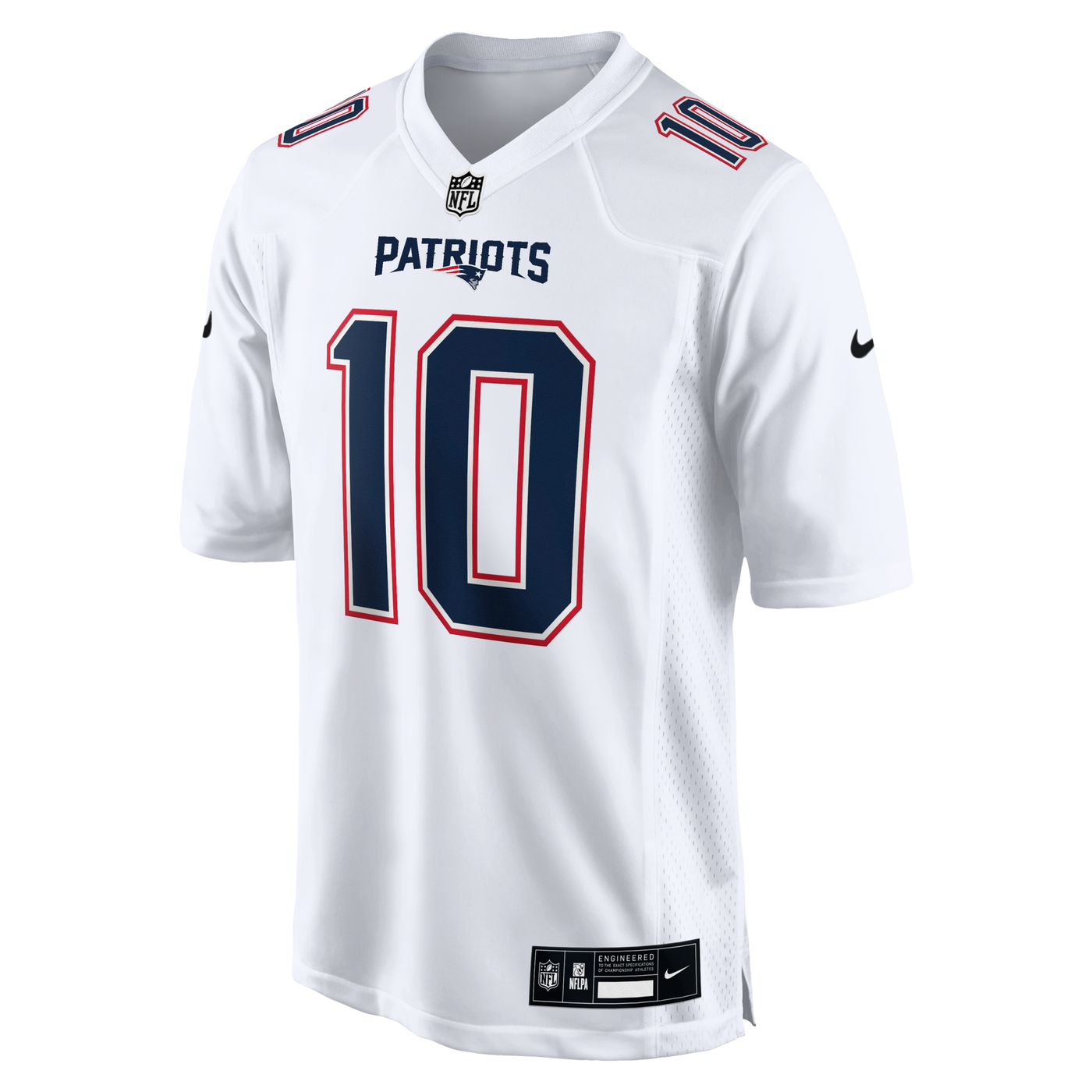 New England Patriots Drake Maye Nike Tundra White Game Jersey