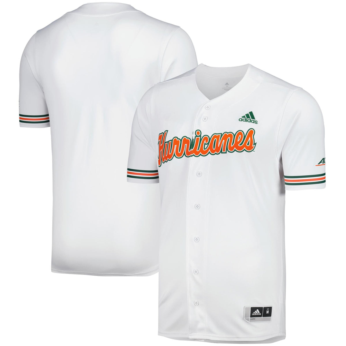 Miami Hurricanes Replica Baseball Jersey - White