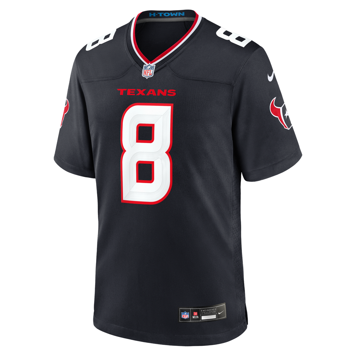 Houston Texans Cade Stover Navy Team Game Jersey