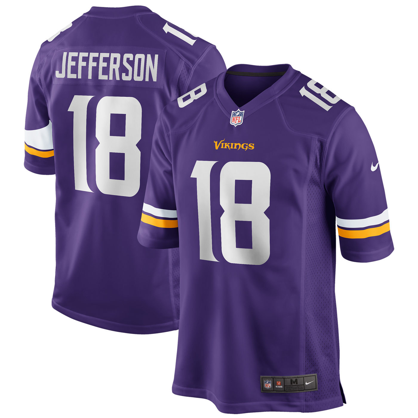 Minnesota Vikings Justin Jefferson Nike Purple Player Game Jersey