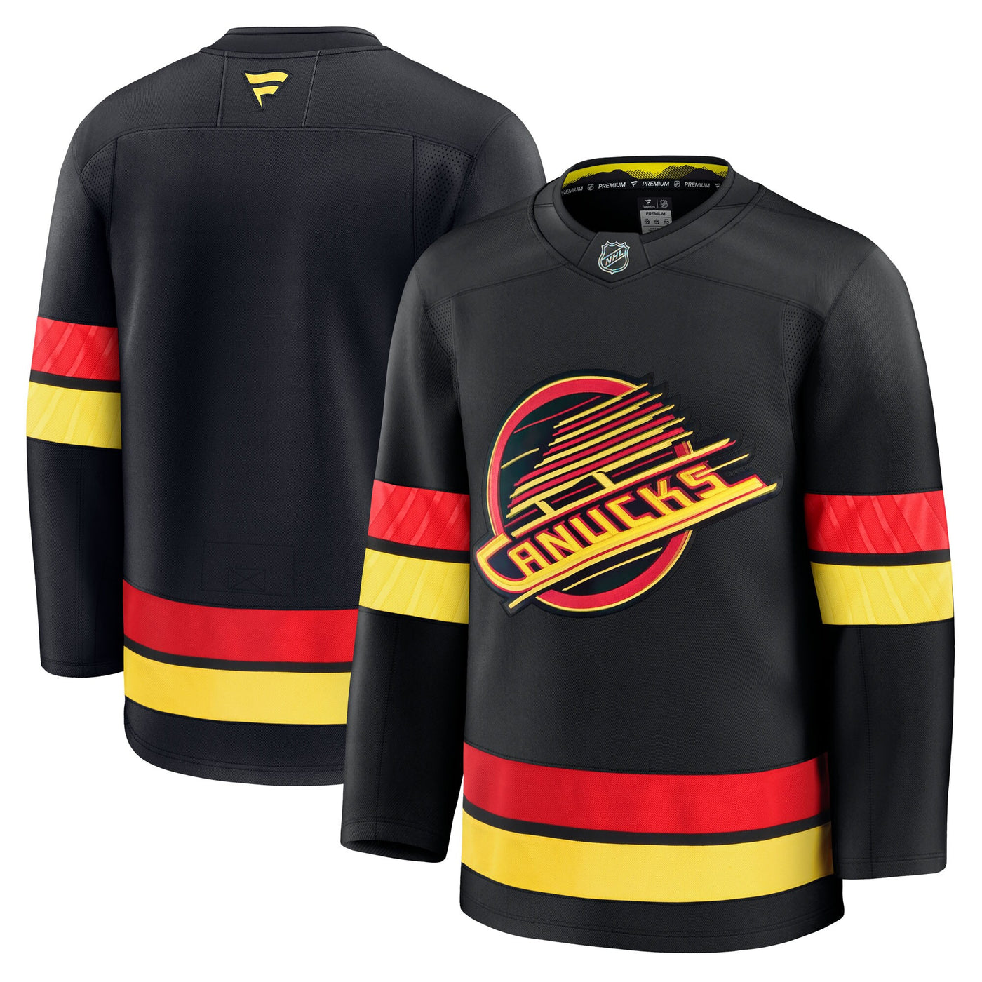 Vancouver Canucks Fanatics Black Alternate Premium Jersey