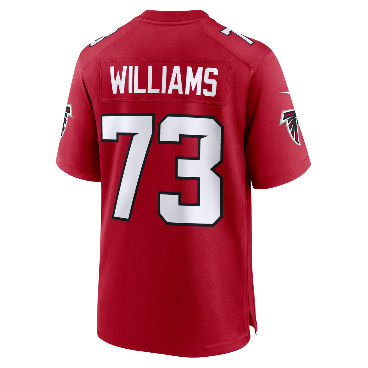 Atlanta Falcons Cameron Williams Nike Red Team Game Jersey