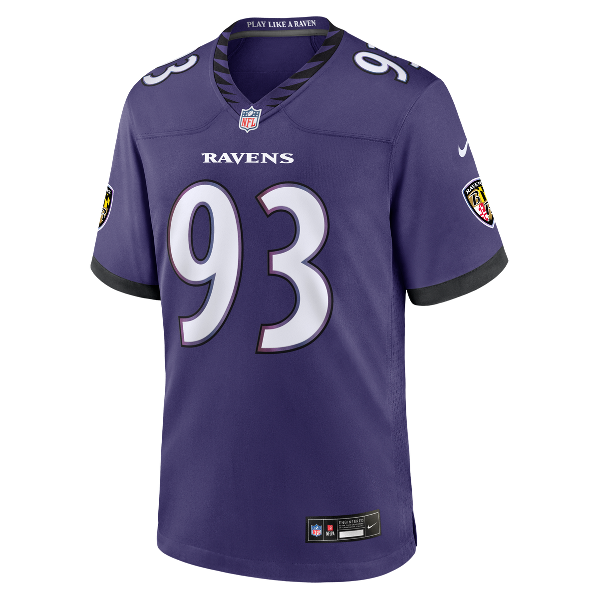 Baltimore Ravens Calais Campbell Purple Team Game Jersey