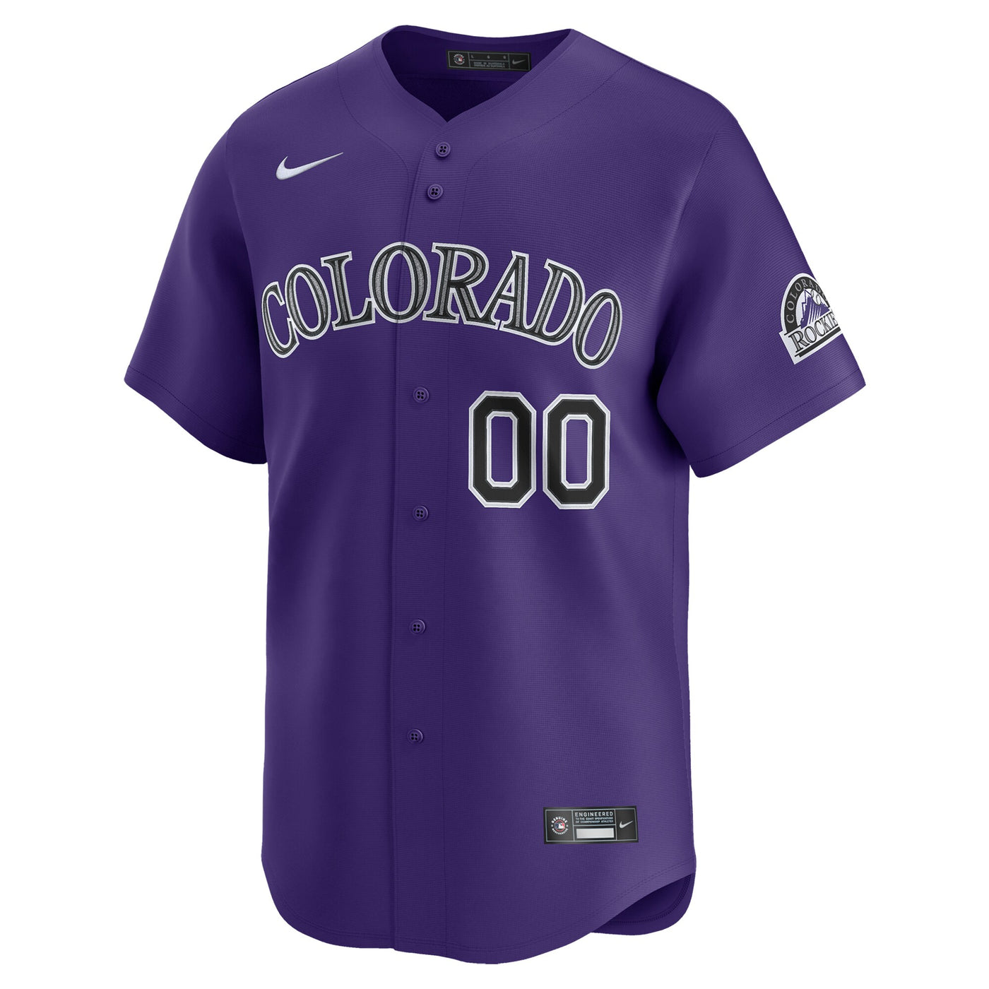 Colorado Rockies Nike Purple Alternate Limited Custom Jersey