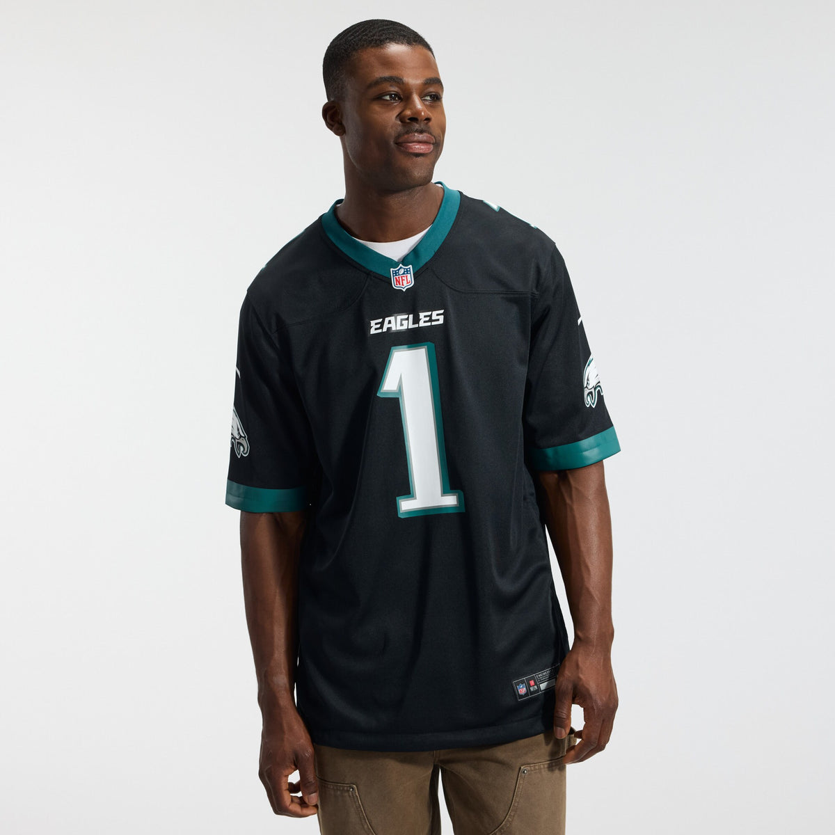 Philadelphia Eagles Jalen Hurts Black Alternate Game Jersey