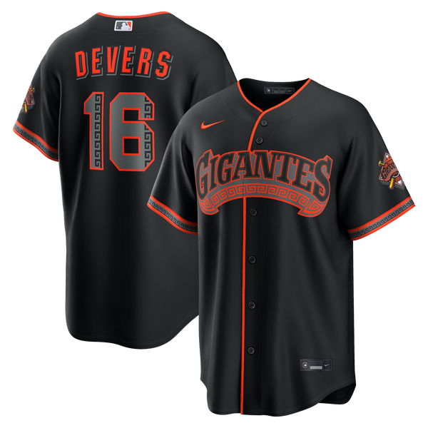 San Francisco Giants Rafael Devers Nike Black Alternate Stadium Jersey
