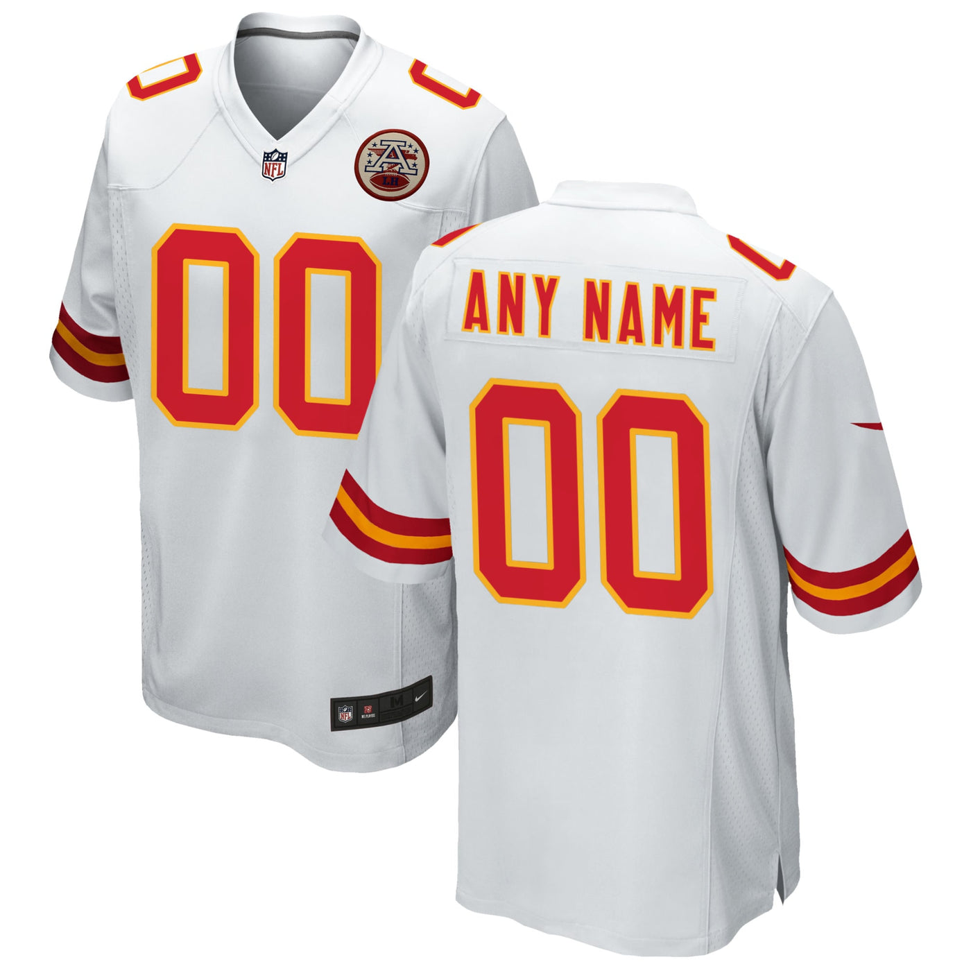 Kansas City Chiefs Nike White Custom Game Jersey