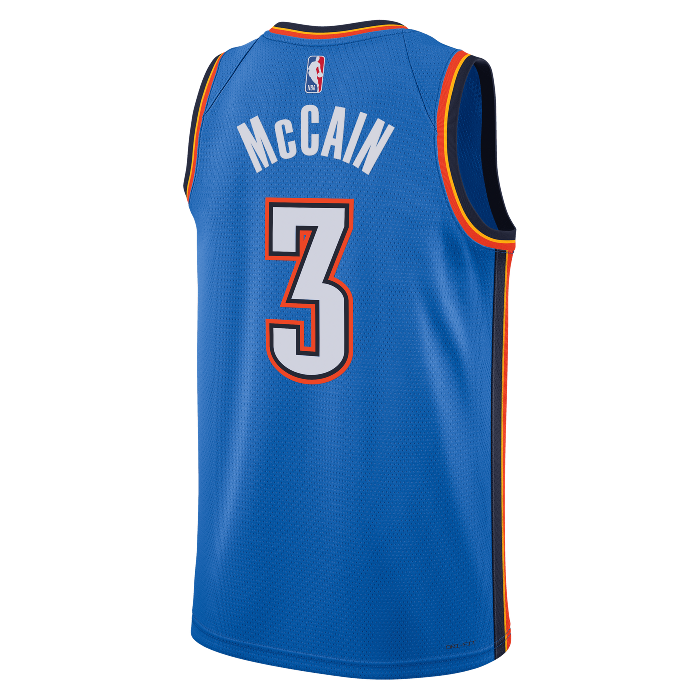 Oklahoma City Thunder Nike Icon Edition Swingman Jersey - Blue - Jared McCain