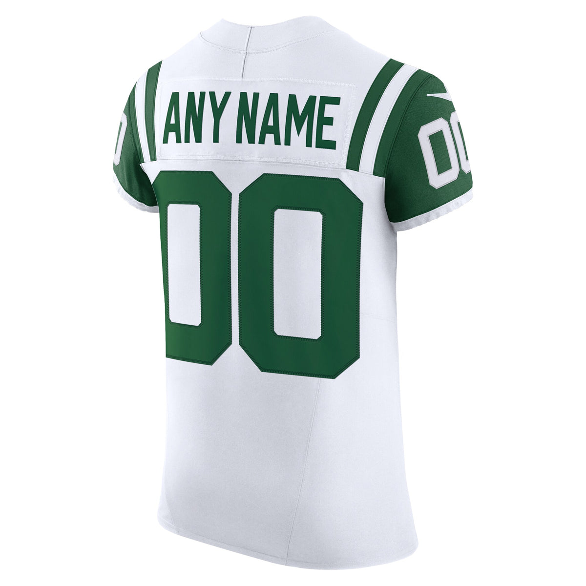 New York Jets White Vapor F.U.S.E. Elite Custom Jersey