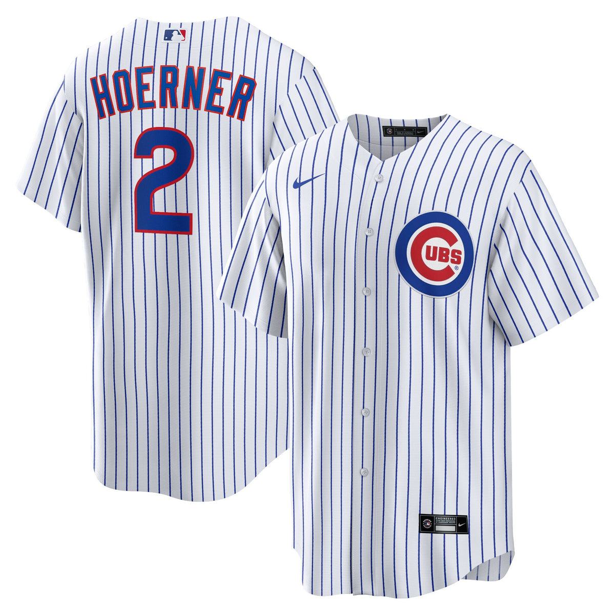 Chicago Cubs Nico Hoerner White Replica Player Jersey