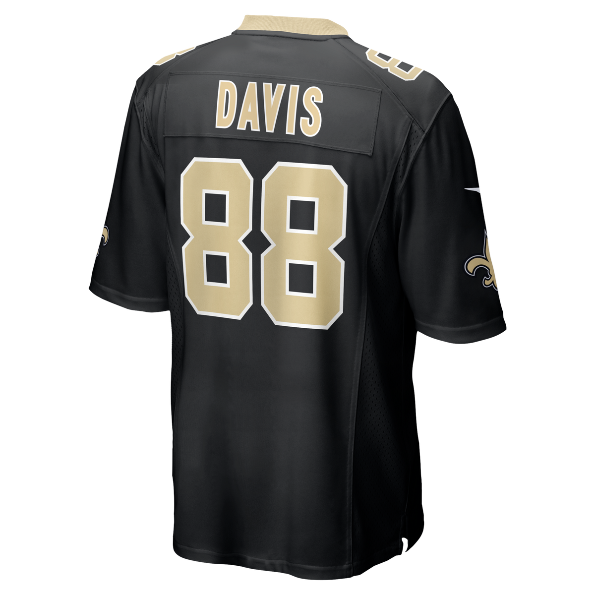 New Orleans Saints Shaquan Davis Black Game Jersey