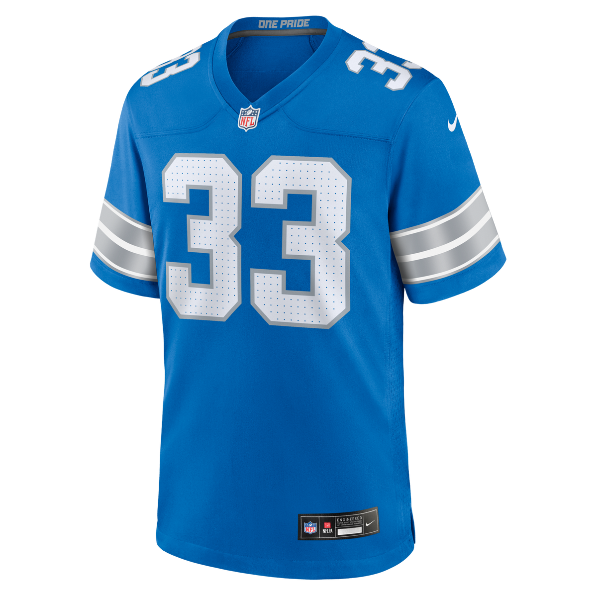 Detroit Lions Sione Vaki Blue Team Game Jersey